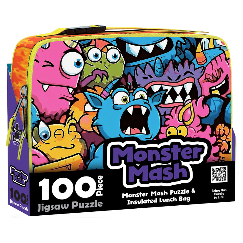 Load image into Gallery viewer, 100 Piece Lunch Box Puzzle Monster Mash AR Edition
