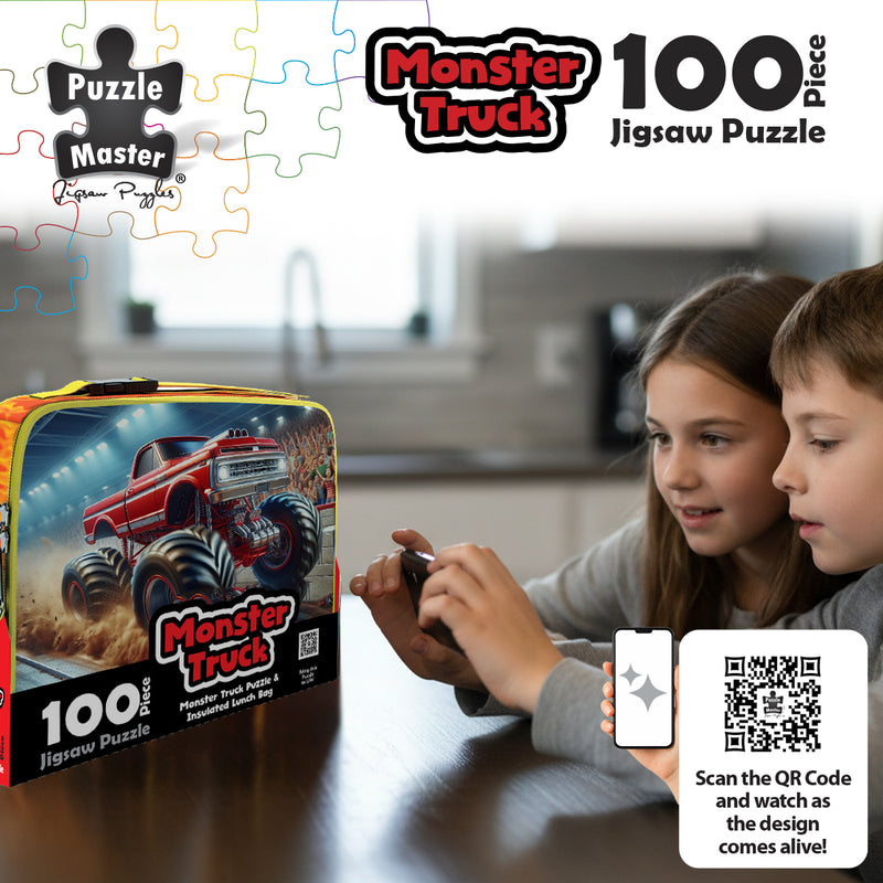 Load image into Gallery viewer, 100 Piece Lunch Box Puzzle Monster Truck AR Edition - view 3
