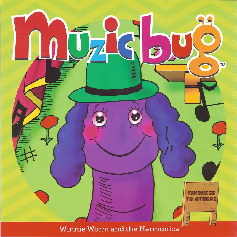 Load image into Gallery viewer, Muzicbug-Winnie Worm &amp; the Harmonica
