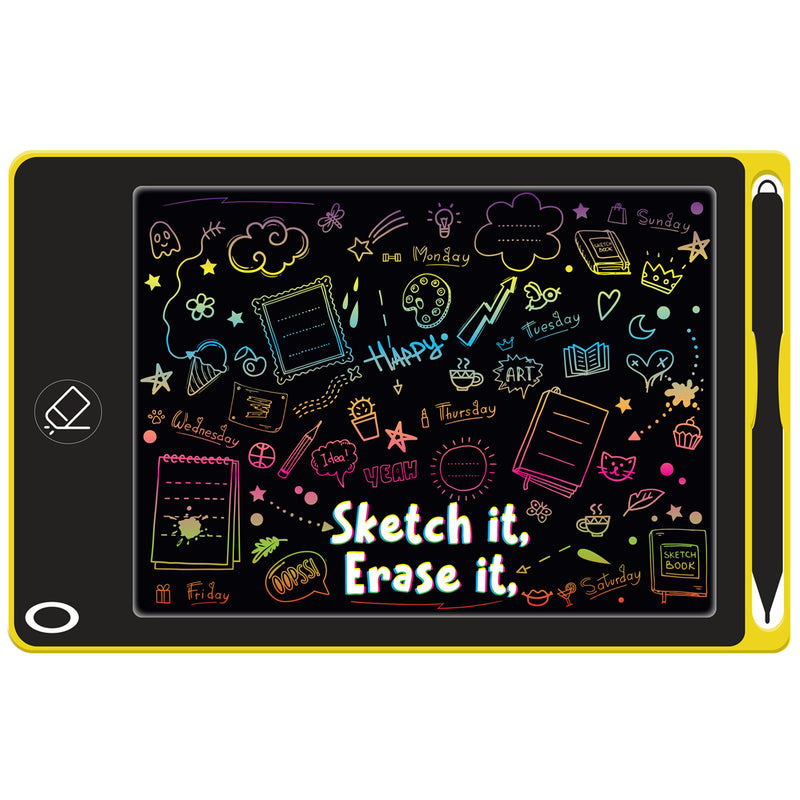 Load image into Gallery viewer, Interactive LCD Writing Tablet - Yellow Doodle
