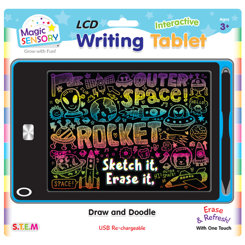 Load image into Gallery viewer, Interactive LCD Writing Tablet - Blue Star (USB Rechargeable)
