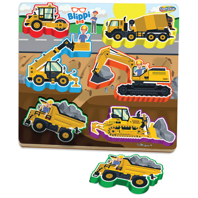 Blippi Construction Vehicles Puzzle