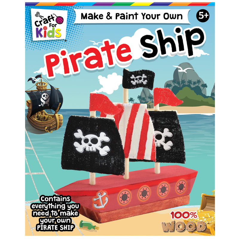 Load image into Gallery viewer, Make &amp; Paint Your Own Pirate Ship
