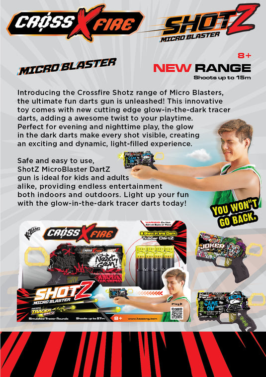 CrossXFire Shotz - Mini Blaster - Game On