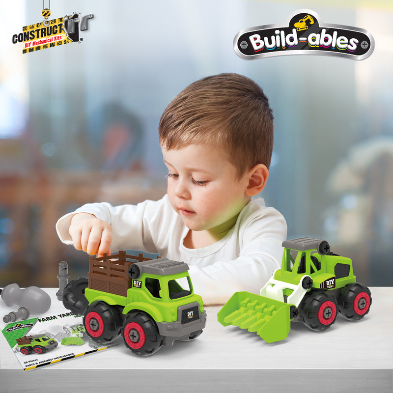 Load image into Gallery viewer, Build-ables - Farm Hand Vehicles 2 in 1
