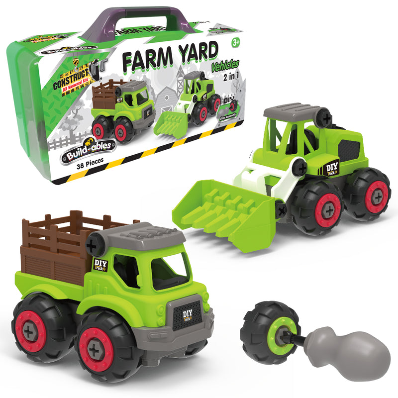 Load image into Gallery viewer, Build-ables - Farm Hand Vehicles 2 in 1
