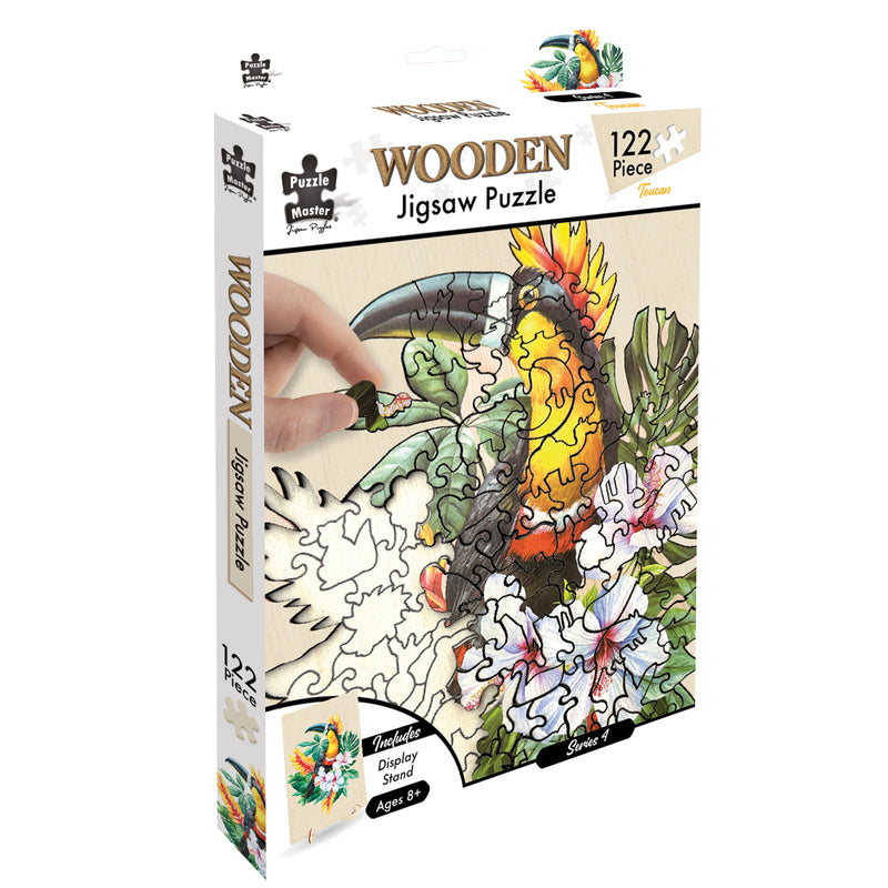 Load image into Gallery viewer, Shaped Wooden Jigsaw Puzzle, Toucan 2.0
