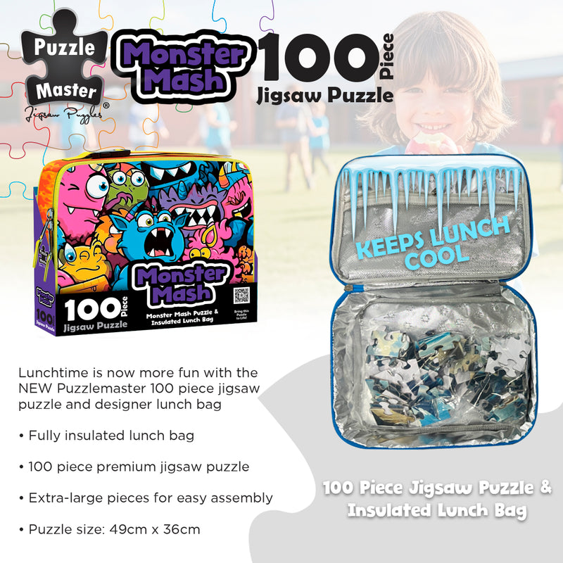 Load image into Gallery viewer, Monster Mash Jigsaw &amp; Lunch Box Cooler
