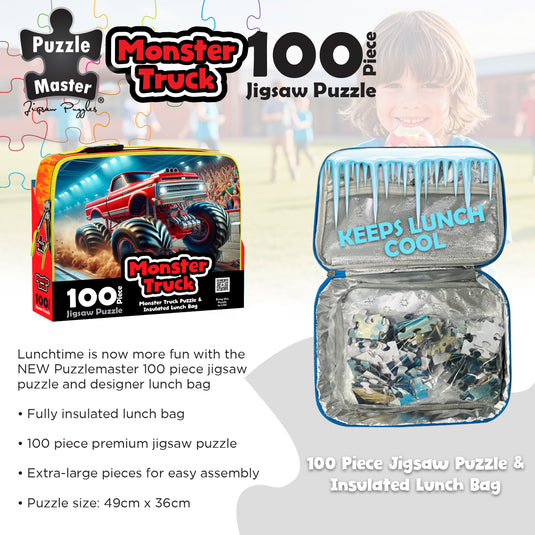 Monster Truck Jigsaw & Lunch Box Cooler