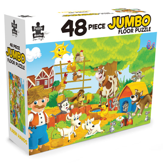 48 Piece Jumbo Puzzle Farm Hands