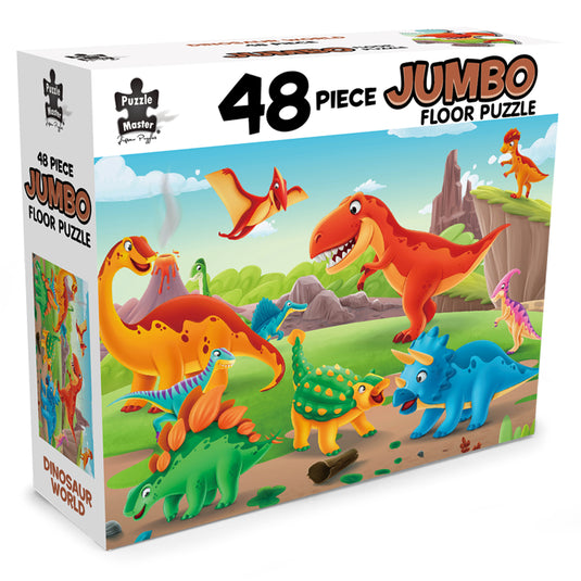 48 Piece Jumbo Puzzle Dinosaur World