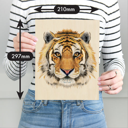 130 Piece Wooden Jigsaw Puzzle Tiger