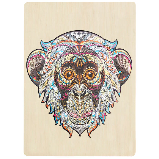 132 Piece Wooden Jigsaw Puzzle, Monkey