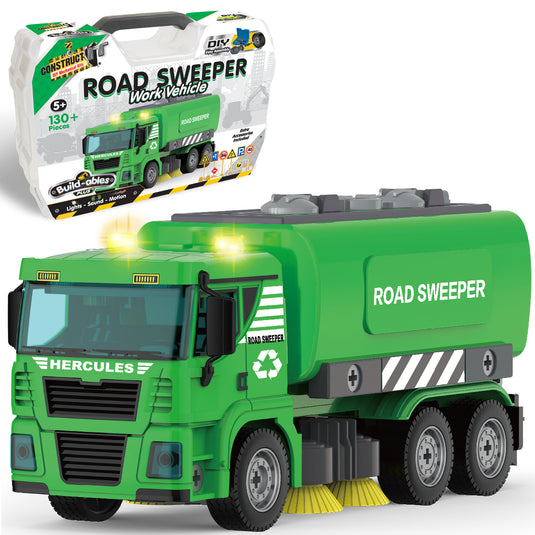 Build-ables Plus - Road Sweeper, Work Vehicle