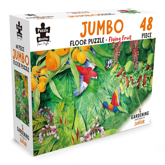 GA Jnr 48 Piece Jumbo Puzzle - Flying Fruit
