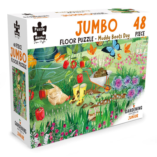 GA Jnr 48 Piece Jumbo Puzzle - Muddy Boots Day