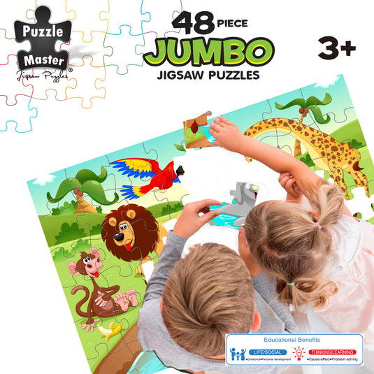 48 Piece Jumbo Floor Puzzle Safari Splash