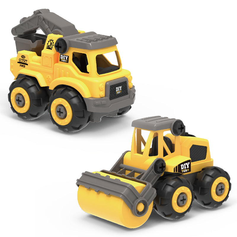 Load image into Gallery viewer, Build-ables - Roadworks Vehicles 2 in 1
