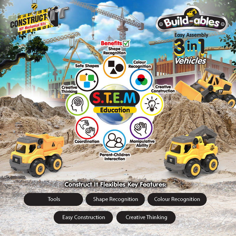 Load image into Gallery viewer, 3 in 1 Construction set
