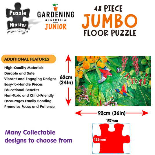 GA Jnr 48 Piece Jumbo Puzzle - Flying Fruit