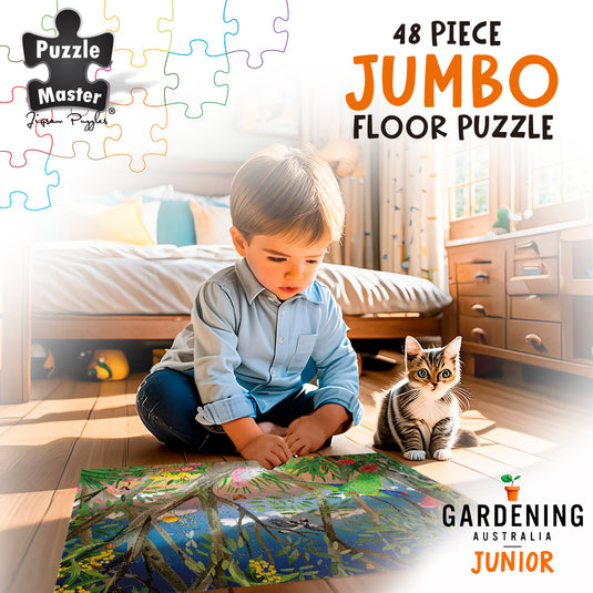 GA Jnr 48 Piece Jumbo Puzzle - Birdy Bush
