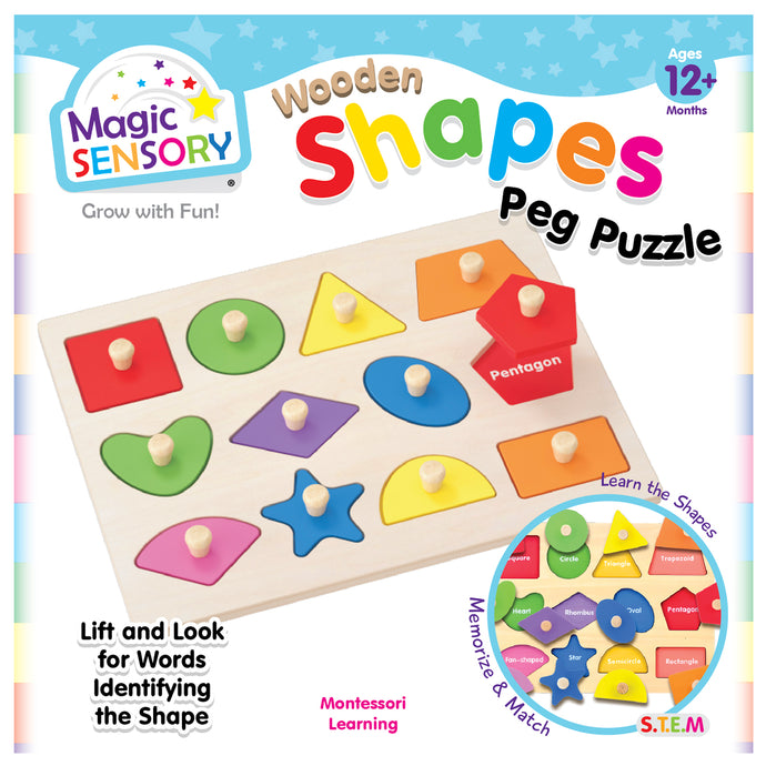 Wooden Shapes Peg Puzzle