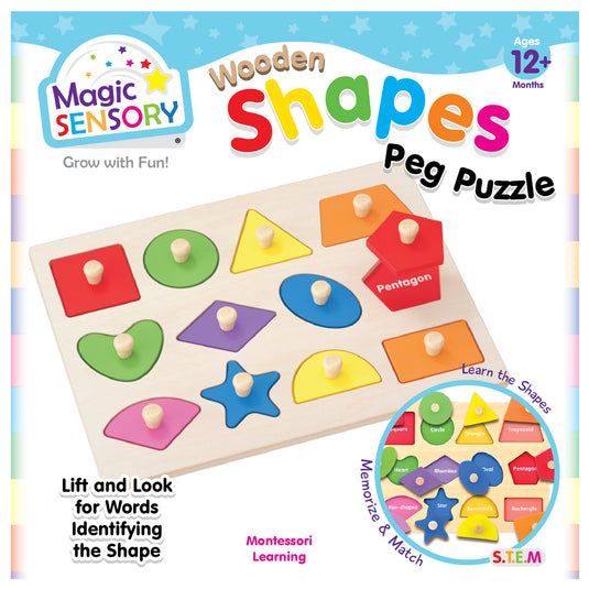 Wooden Shapes Peg Puzzle
