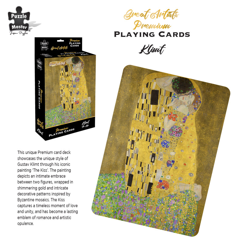 Load image into Gallery viewer, Great Artist Playing Cards Klimt: The Kiss
