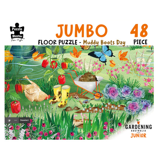 GA Jnr 48 Piece Jumbo Puzzle - Muddy Boots Day