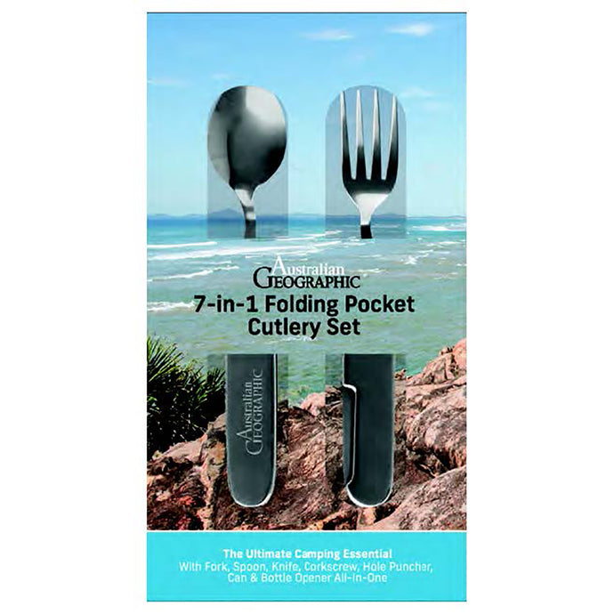 Australian Geographic Foldable Cutlery Set