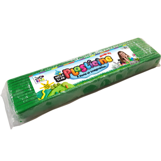 Plasticine 500 Gram Block - Green