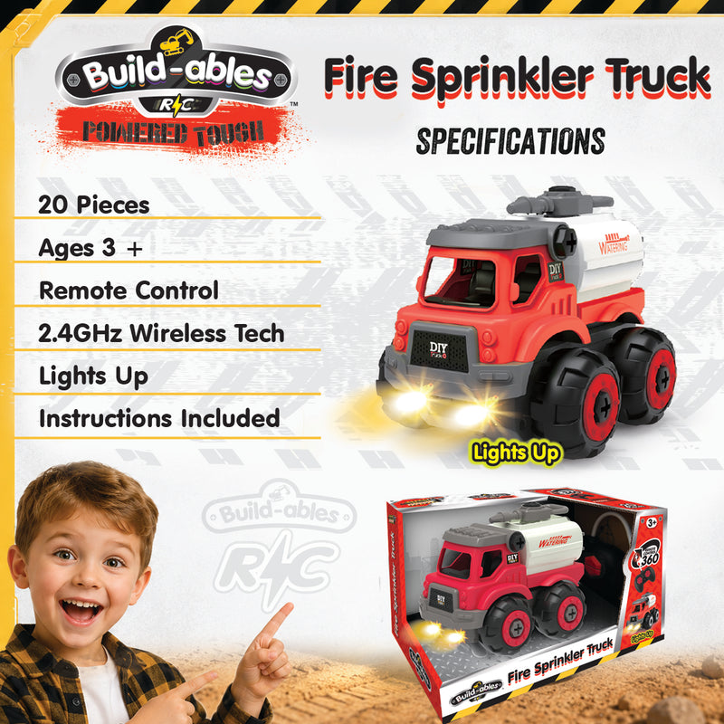 Load image into Gallery viewer, Build-ables RC - Fire Sprinkler Truck

