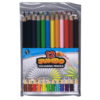 12 Jumbo Colouring Pencils