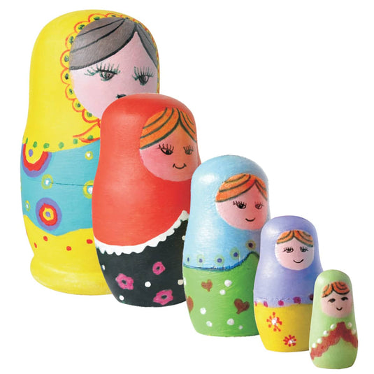 Paint Your Own Matryoshka Dolls