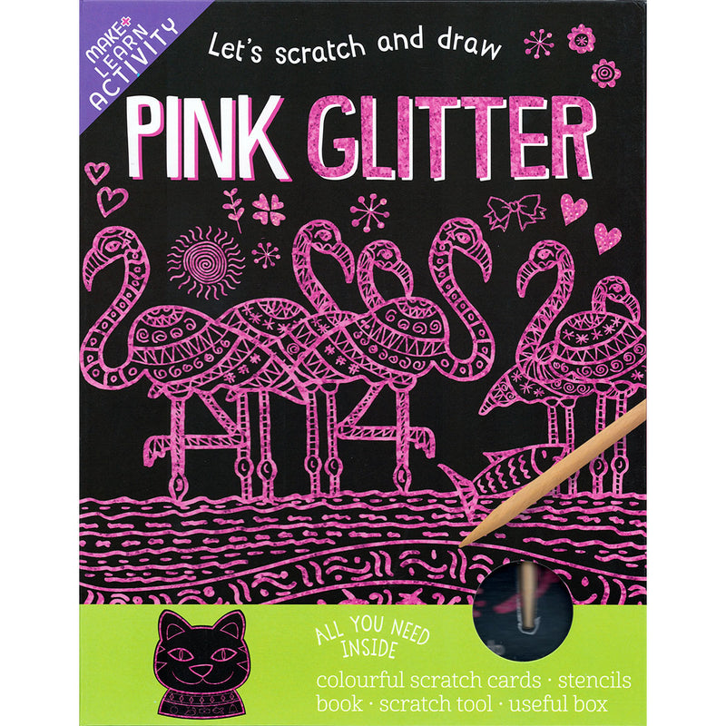 Load image into Gallery viewer, Let&#39;s Scratch and Draw - Pink Glitter
