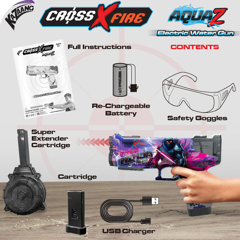 Load image into Gallery viewer, CrossXFire AquaZ - Neon Ninjas - view 3
