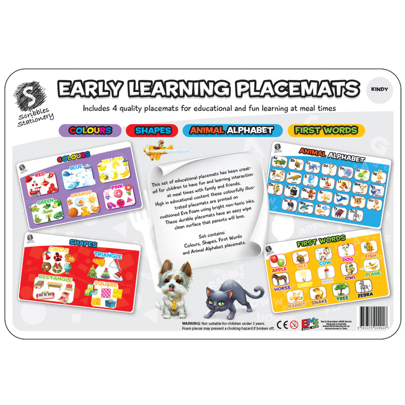 Load image into Gallery viewer, EL Placemats 4Pk Kindy - view 2
