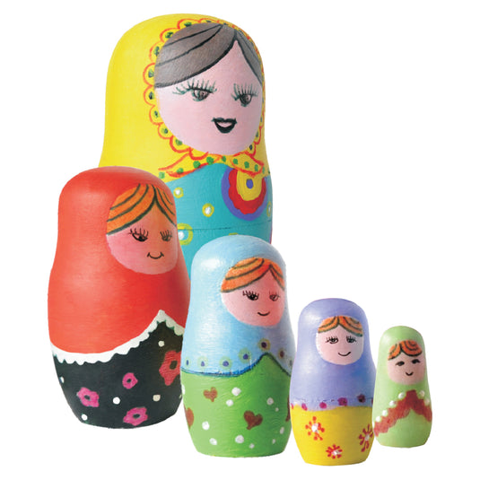 Paint Your Own Wooden Nesting Dolls - view 2