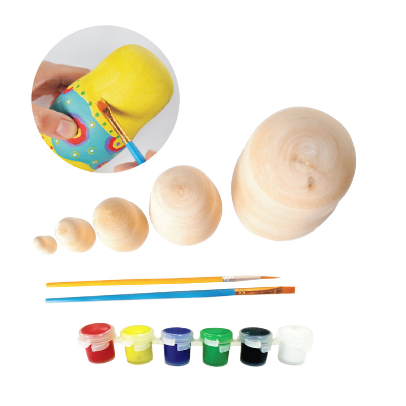 Load image into Gallery viewer, Paint Your Own Wooden Nesting Dolls - view 4
