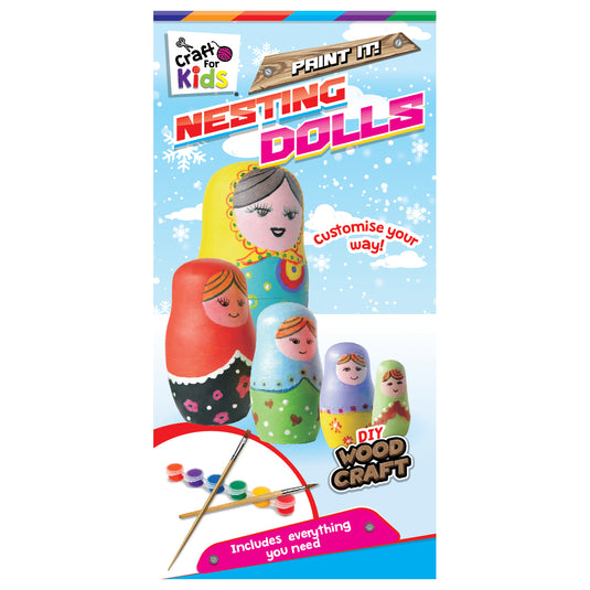 Paint Your Own Wooden Nesting Dolls - view 5